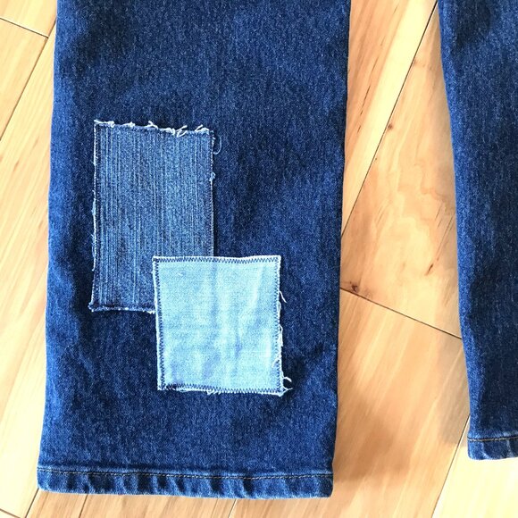 Men’s Patchwork Jeans, Size 34-30: Urban Pipeline, Denim Patches, Hippie Pants - Picture 10 of 10